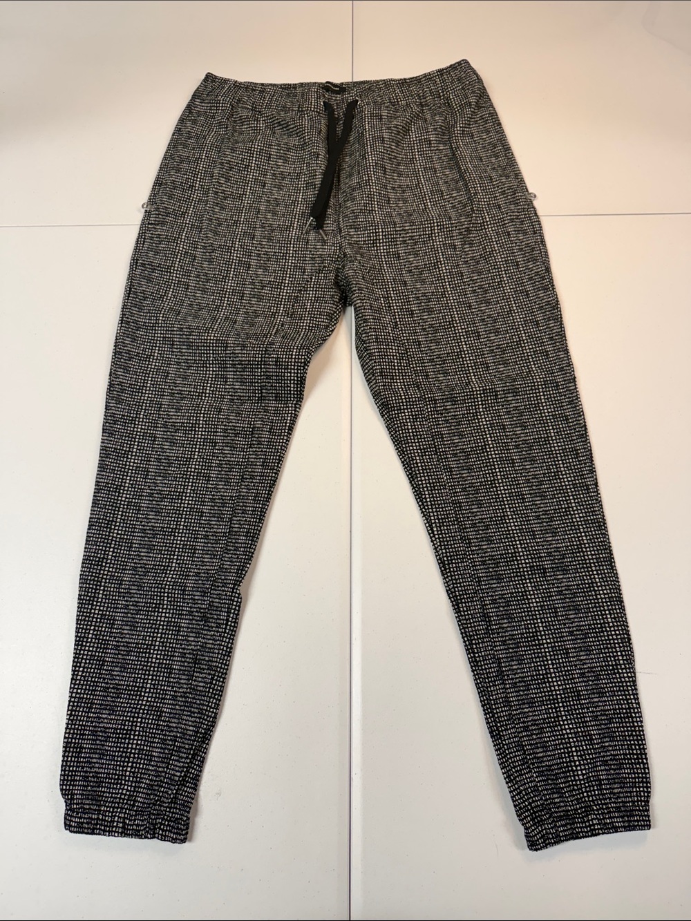 Zanerobe Black & White Textured Joggers